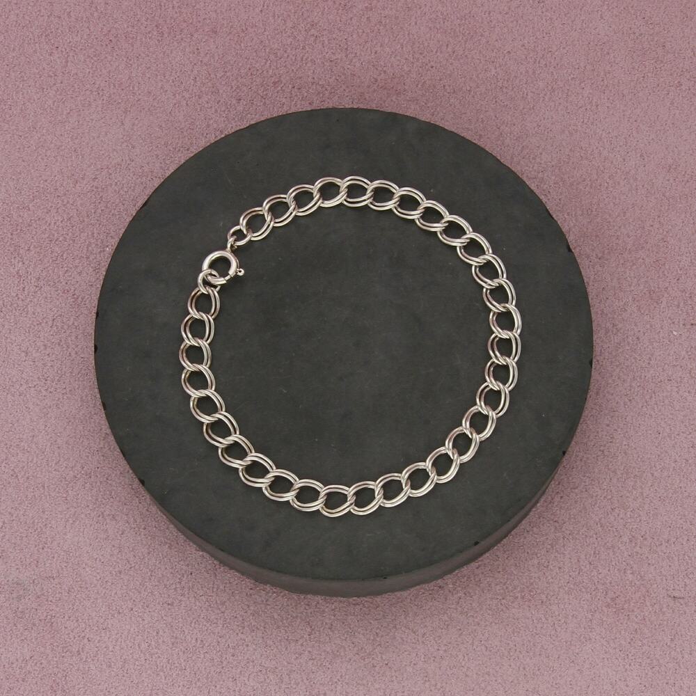 Classic Double-Link Bracelet in Silver